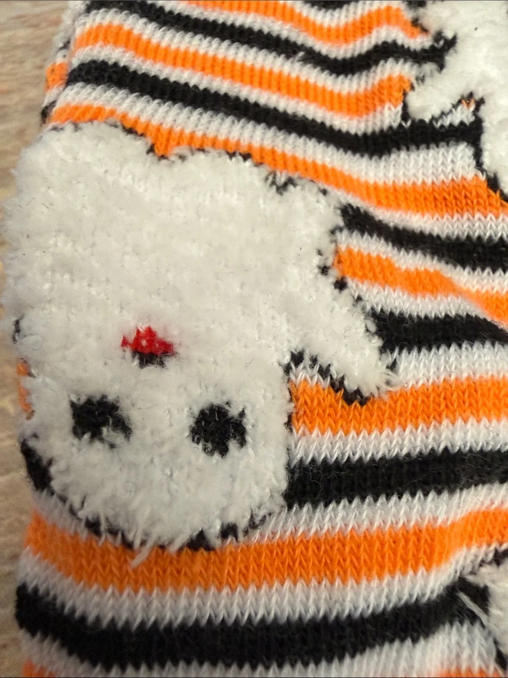 NEWHalloween Ghost Stripe Cozy Socks
